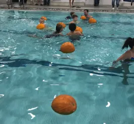 floating pumpkins